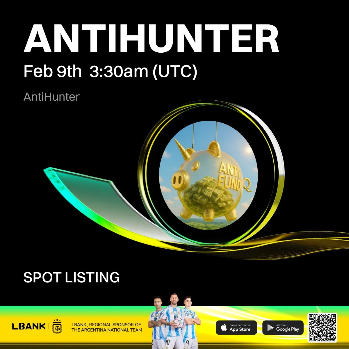 Inscription Lbank Antihunter meme coin