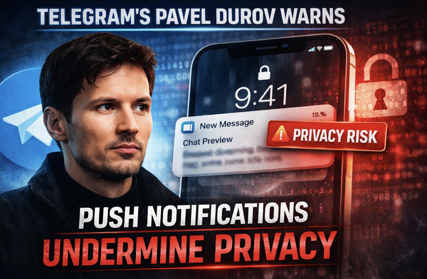 Telegram’s Pavel Durov Waarschuwt dat Pushmeldingen de Privacy Ondergraven