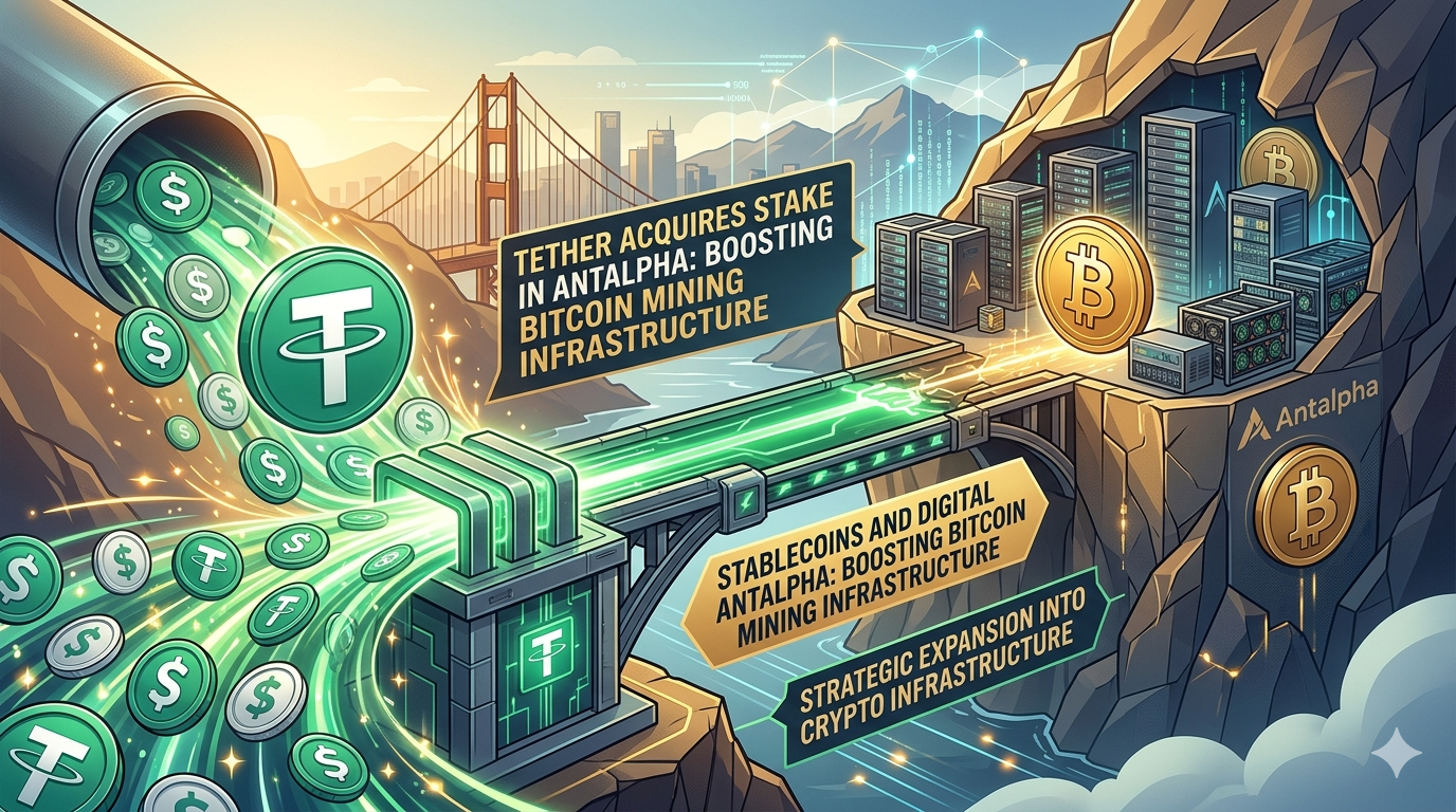 Tether obejmuje strategiczny udział w Antalpha, rozszerzając swoje działania w finansowaniu Bitcoina
