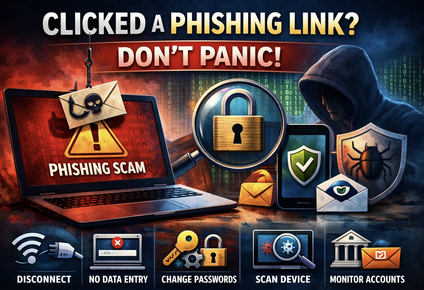 點擊釣魚連結？別慌—您的緊急求生指南！