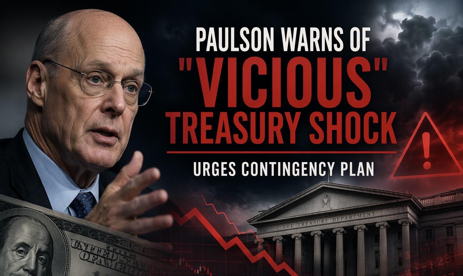 Paulson ostrzega przed "okrutnym" szokiem skarbowym; apeluje o plan awaryjny