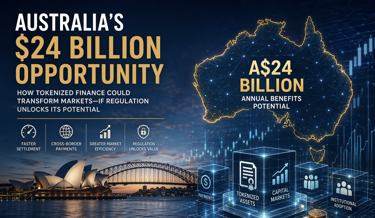 L'opportunité de 24 milliards de dollars australiens dans les actifs numériques dépend de la clarté réglementaire