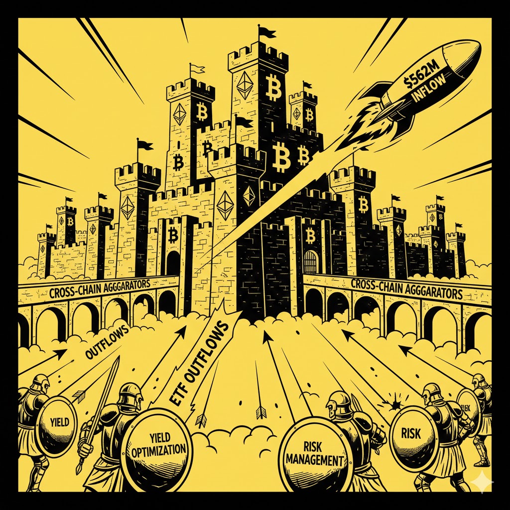 Bitcoin ETFs Bounce $562M After $1.5B Sell-Off: Building DeFi Portfolios That Survive Volatility