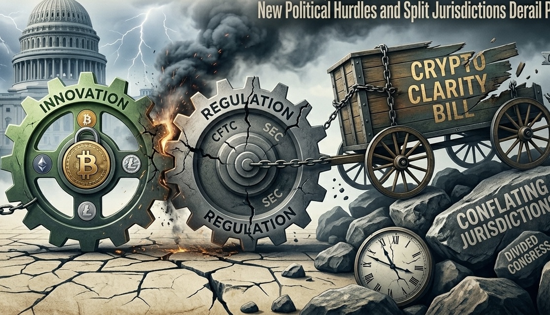 Le projet de loi sur la clarté crypto fait face à un chemin incertain alors que les frictions politiques ralentissent l'élan