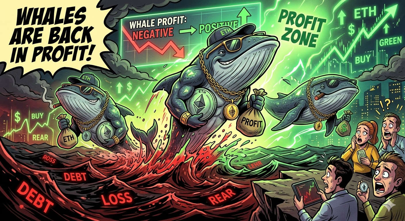 Les profits des baleines ETH reviennent. Voici ce que cela signifie historiquement pour le prix.