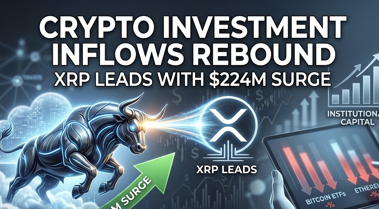 Aliran Masuk Investasi Kripto Bangkit Kembali Saat XRP Memimpin dengan Lonjakan $224J