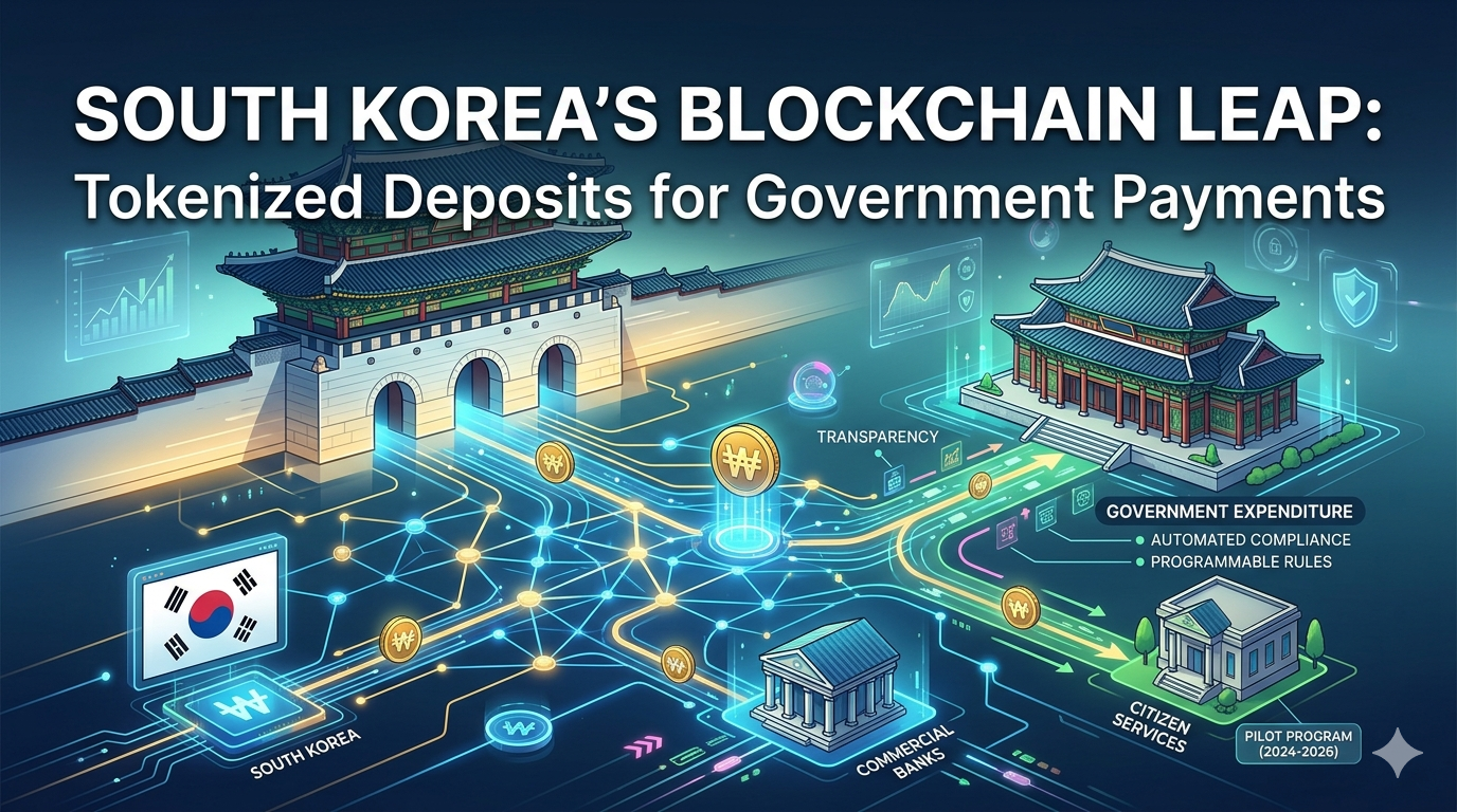 Sinusubukan ng South Korea ang mga Bayad ng Pamahalaan na Batay sa Blockchain gamit ang Pilot ng Tokenized Deposits