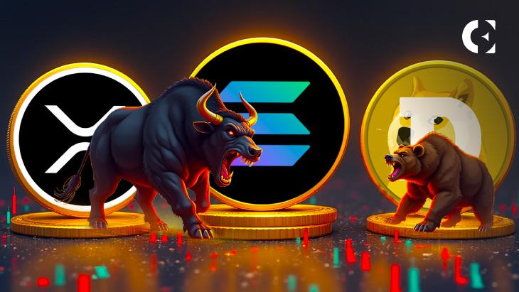 News section-XRP’s “Mini-Golden Cross” and SOL’s “Golden Cross” Contrast with DOGE’s Weakness