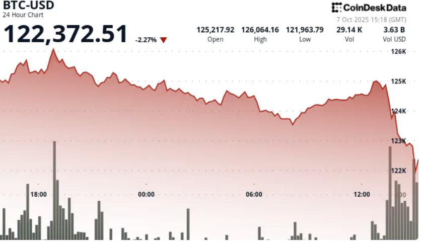 加密市场过热,BTC 回调至 12.2 万美元:行情将何去何从?