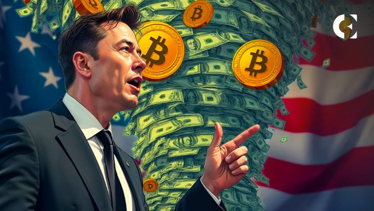 News section-Elon Musk Warns U.S. Debt Interest Imperils Spending; Bitcoin Solutions Proposed