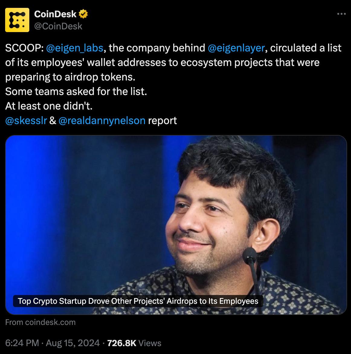 EigenLayer 创始人：构建以太坊的信任层