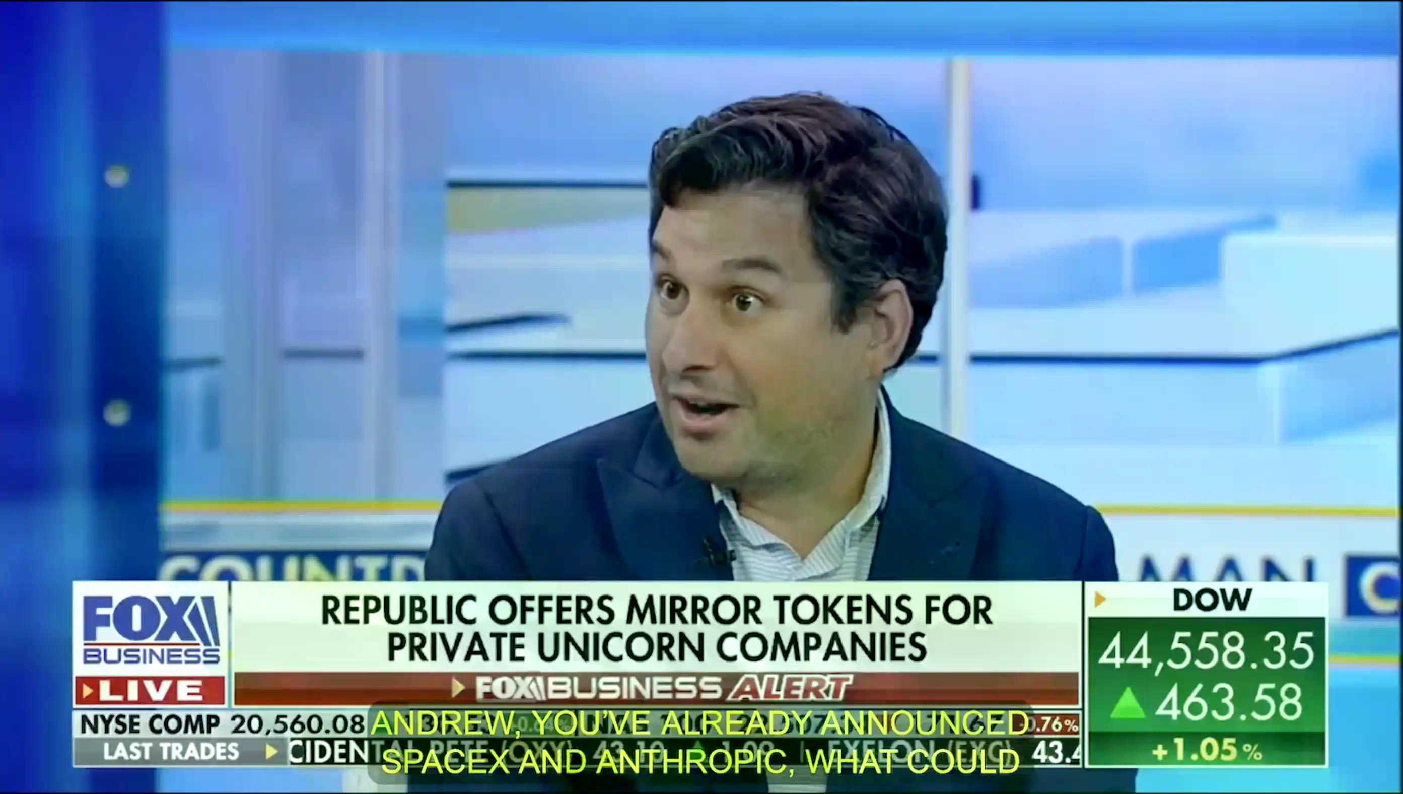 散户也能投SpaceX？Republic推出Mirro Token打通私募市场