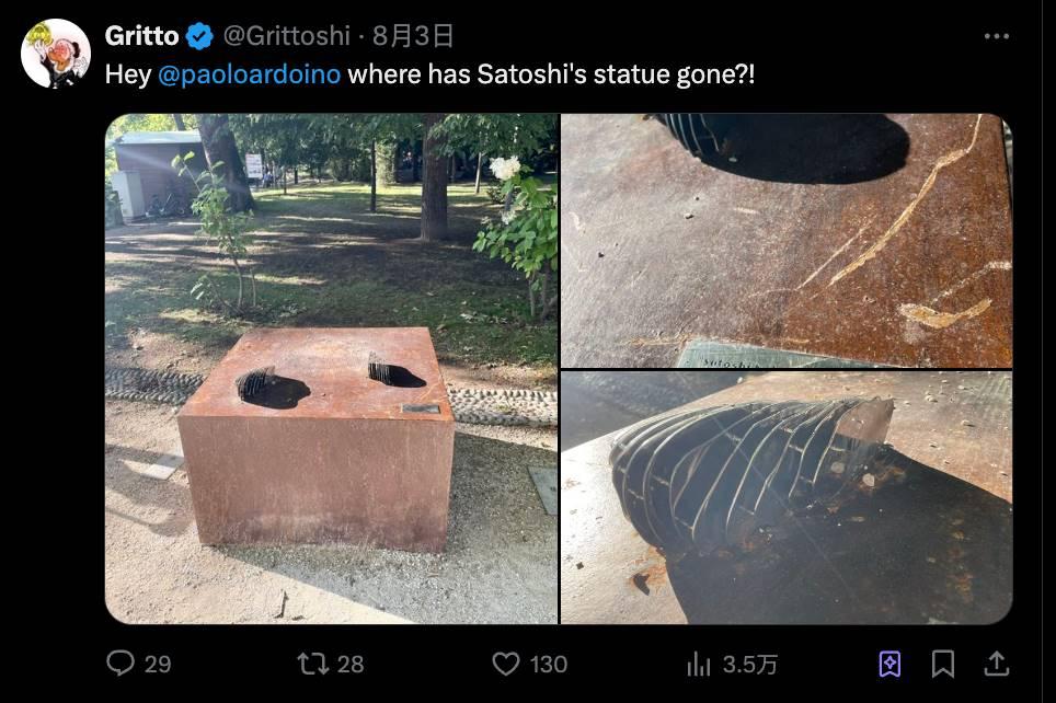 中本聪雕像沉入湖底，“欧洲加密之都”的焦虑浮出水面