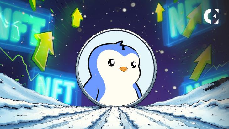 News section-Pudgy Penguins (PENGU) Claims Top NFT Spot With 546% Rally in Four Weeks