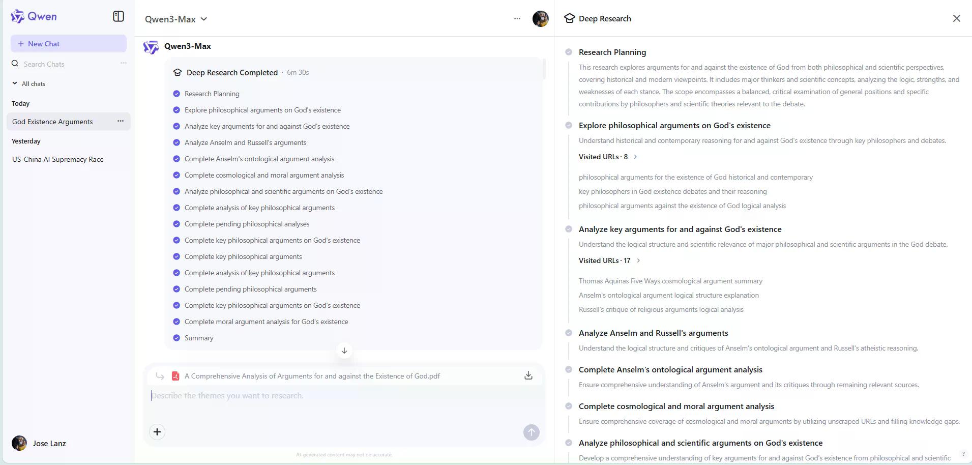 超越Gemini与ChatGPT！阿里Qwen深度研究评测：免费、可引用、还能一键生成实时网页的Alpha信息源