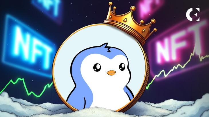News section-PENGU’s 385% Surge Fires Pudgy Penguins Into Second-Largest NFT Ranking