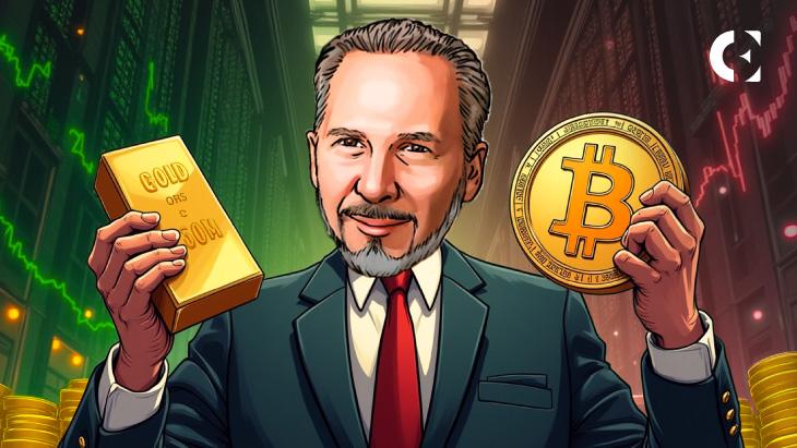 News section-Peter Schiff Rejects Bitcoin as Dollar Hedge, Says Gold Will Win in Times of Dollar Weakness