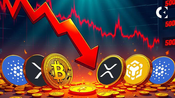 News section-BTC, XRP, BNB, ADA Post Double-Digit Weekly Losses as “Risk-Off” Deepens