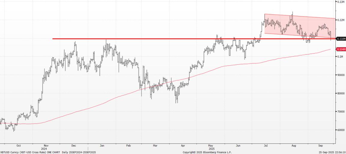 熔涨还是见顶?比特币跌破 11 万美元,高盛交易员揭示宏观与技术面拉锯
