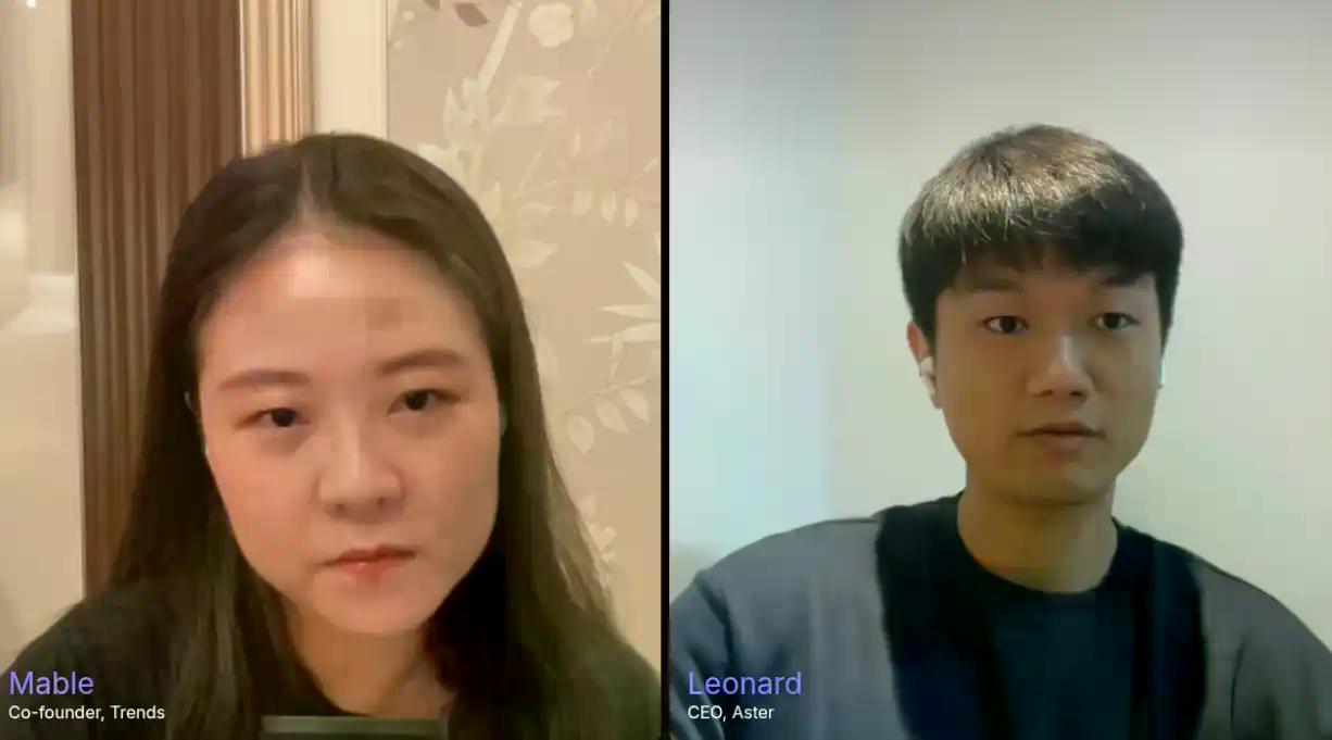 Aster暴涨后的首次采访：回购会更灵活，最大竞品就是币安