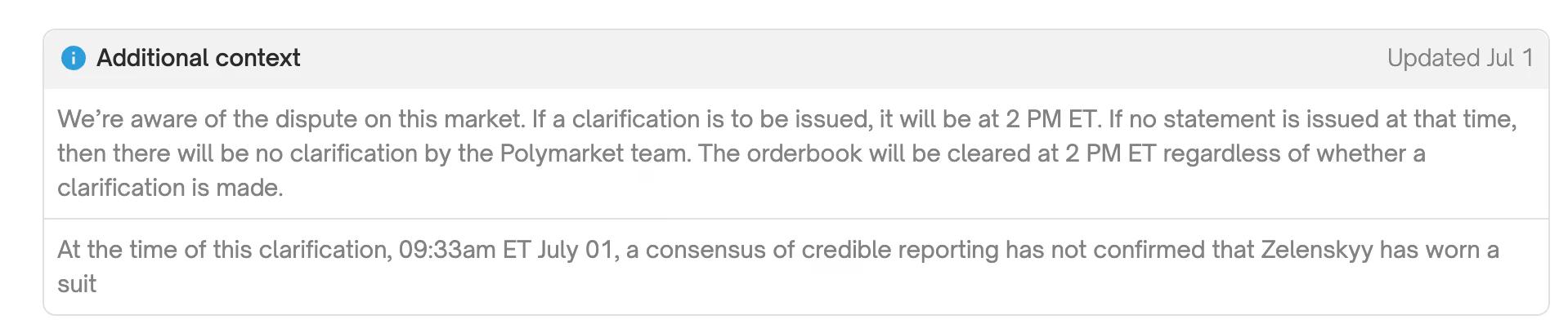Polymarket再陷真相争议：泽连斯基穿啥将决定1.4亿美元的归属