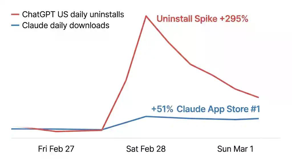 被封禁48小时后，Claude登上了App Store第一
