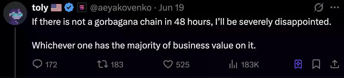 24小时暴涨400倍,Gorbagana炒的是什么概念?